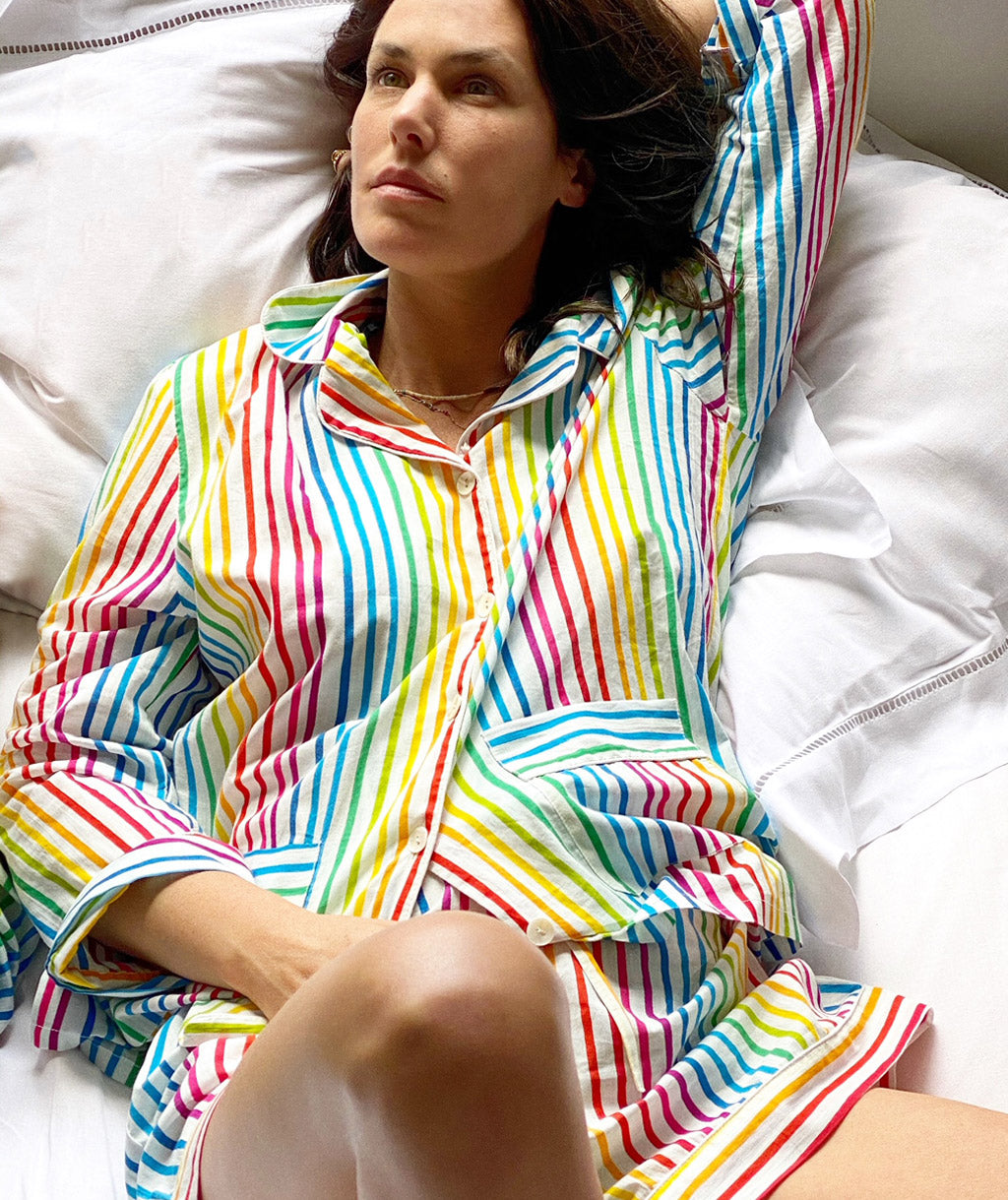 Women's Rainbow Shorts Pajamas