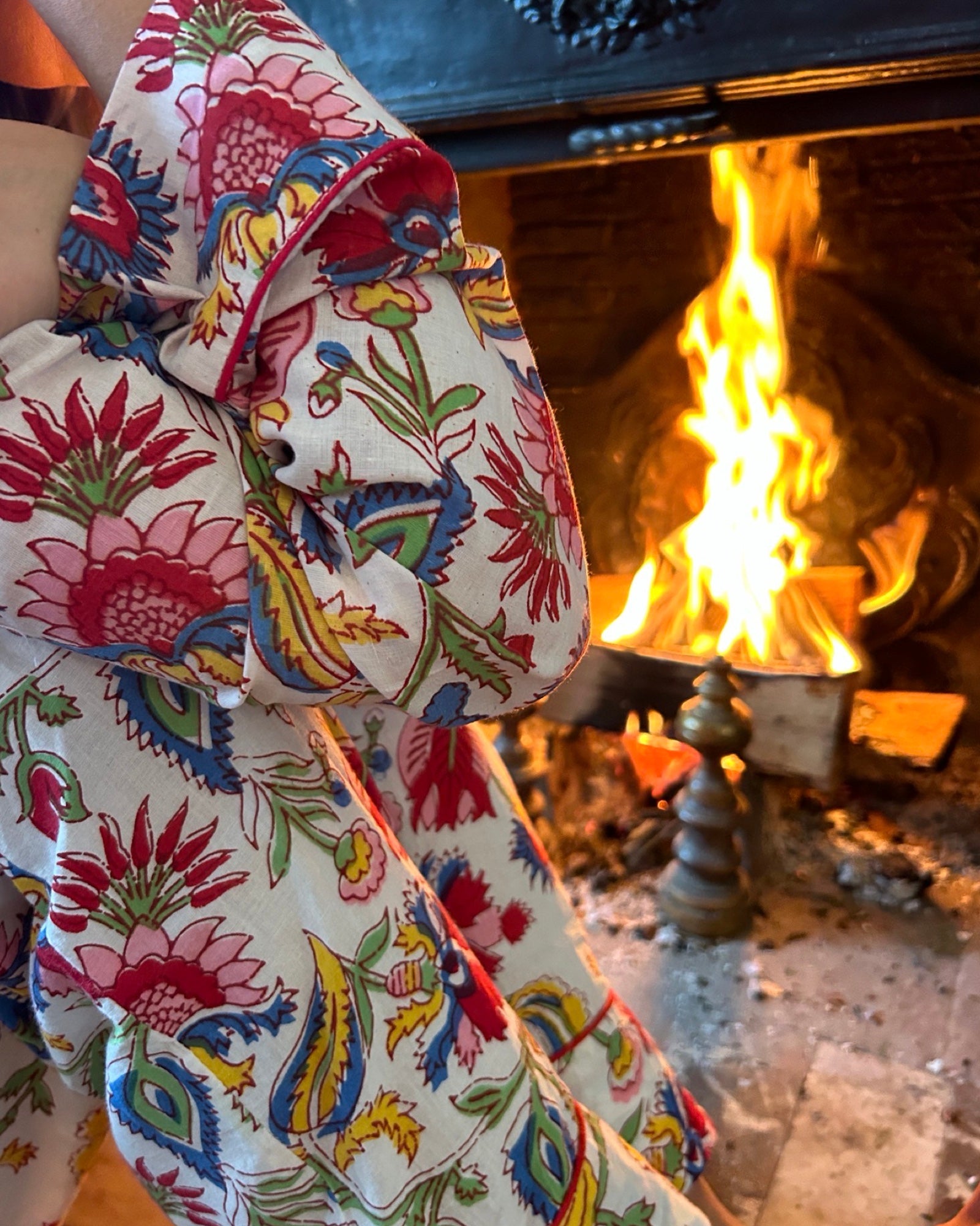 Pyjama Femme Fleurs de Noël