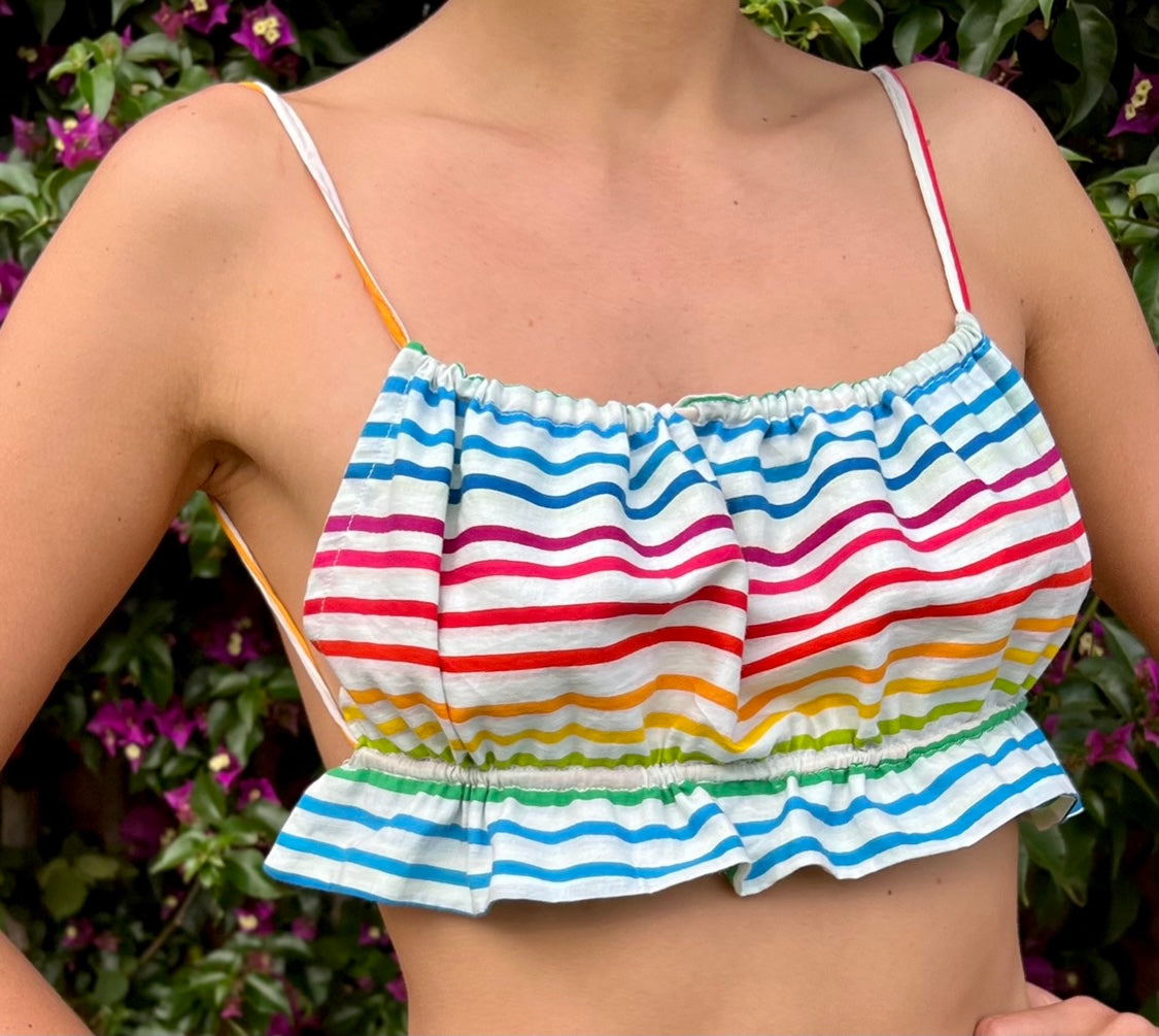 The Rainbow Open Back Top