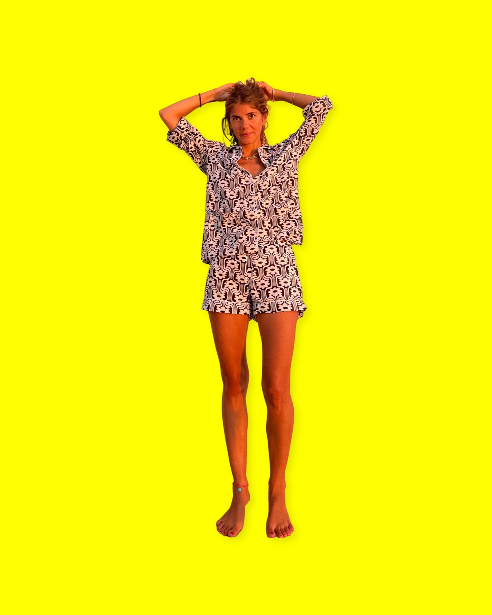 Women's 70's Short Pajamas
